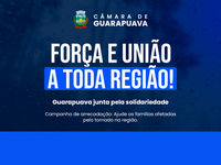 Câmara de Guarapuava expressa solidariedade às vítimas do tornado que atingiu a região