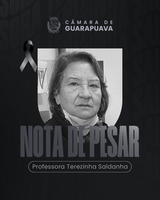 Nota de Pesar - Professora Terezinha Saldanha 