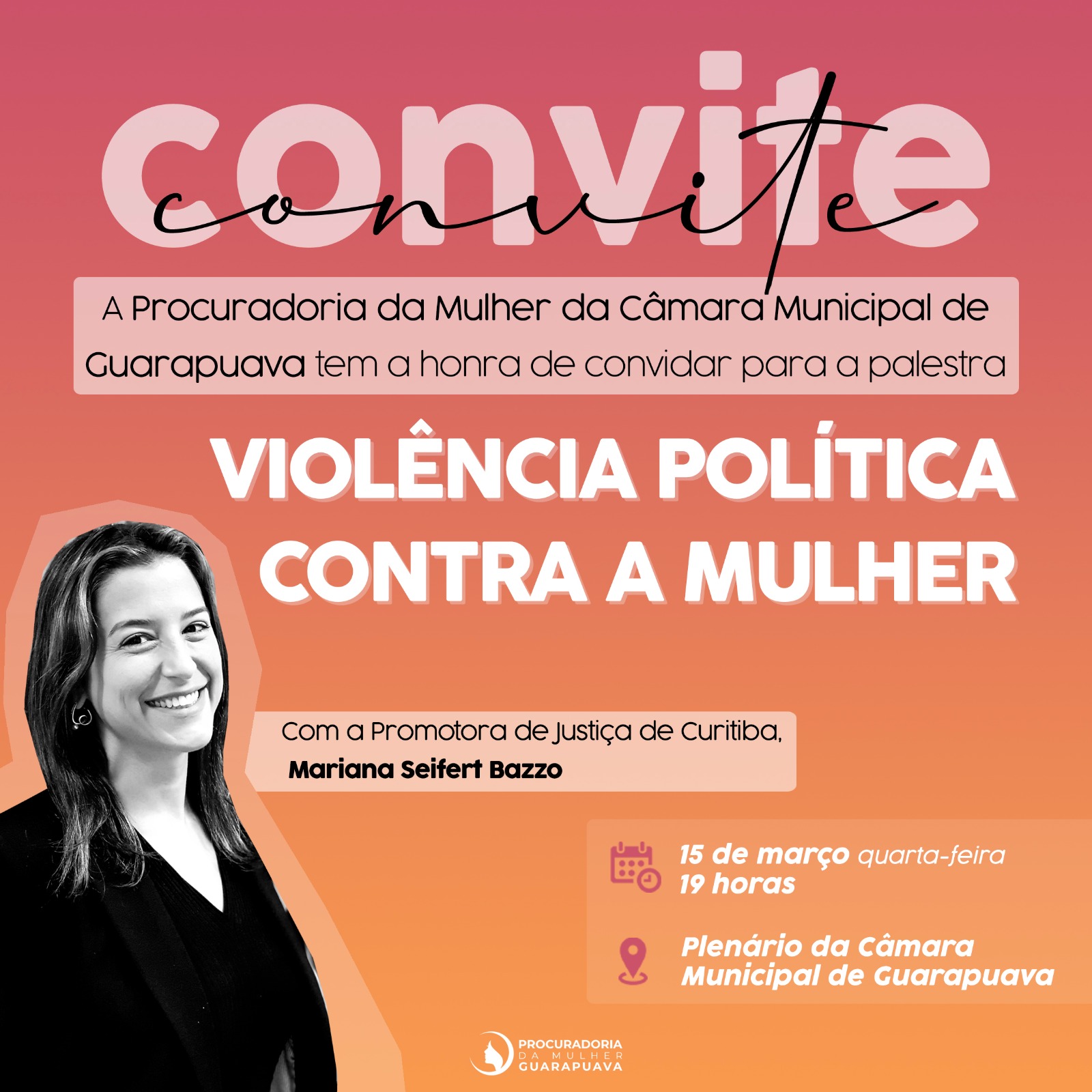 PROCURADORIA MUNICIPAL DA MULHER PROMOVE PALESTRA SOBRE VIOLÊNCIA POLÍTICA CONTRA A MULHER