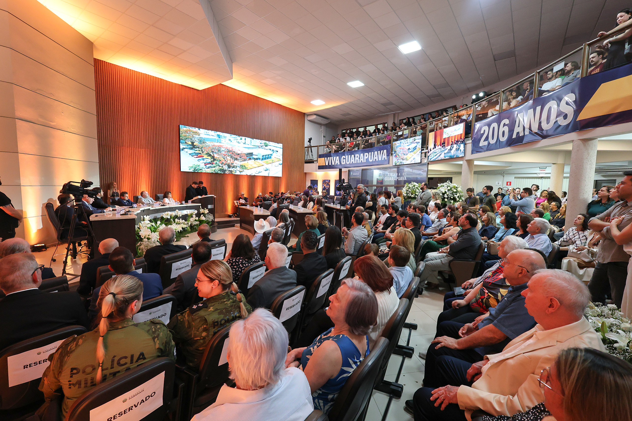 Sessão Solene celebra 206 anos de Guarapuava com entrega de títulos honoríficos a personalidades que marcaram a história da cidade