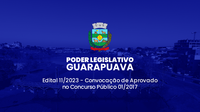 Utilidade Pública: Poder Legislativo convoca aprovados em concurso