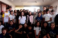 Vice-presidente explana sobre processos legislativos aos alunos da escola municipal Carolina G. Franco